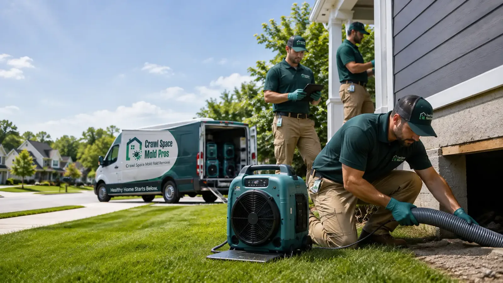 Crawl Space Mold Removal in Little York, IL